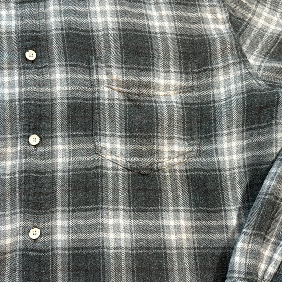 Rails mens Brushed Lennox charcoal/heather grey/cream sz medium - Picture 2 of 13